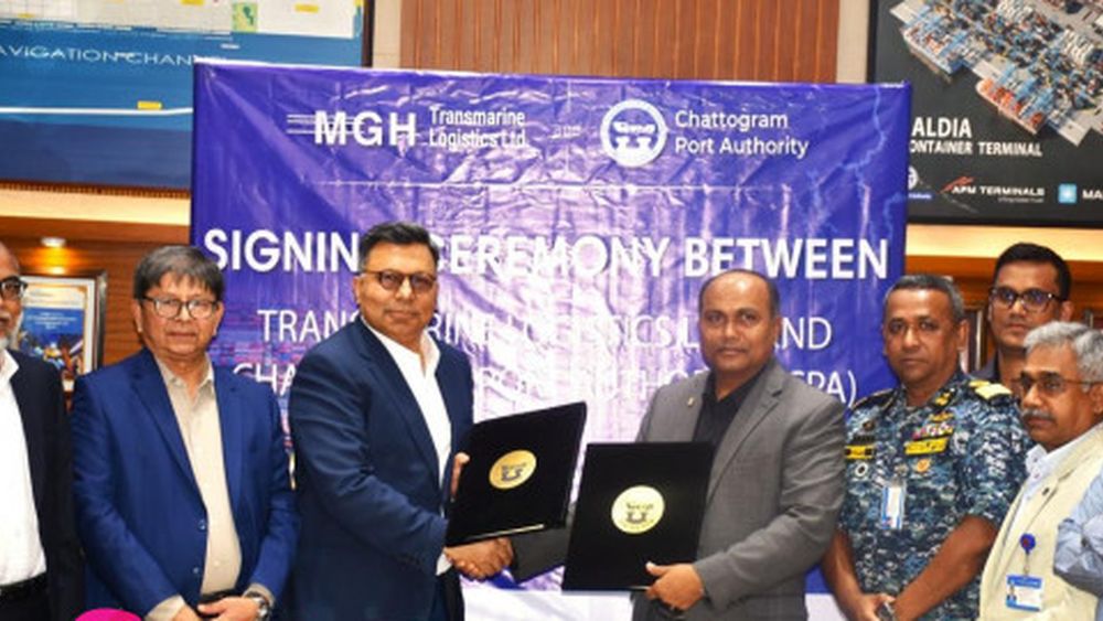 MGH Group and the Chittagong Port Authority sign the Patenga container terminal agreement